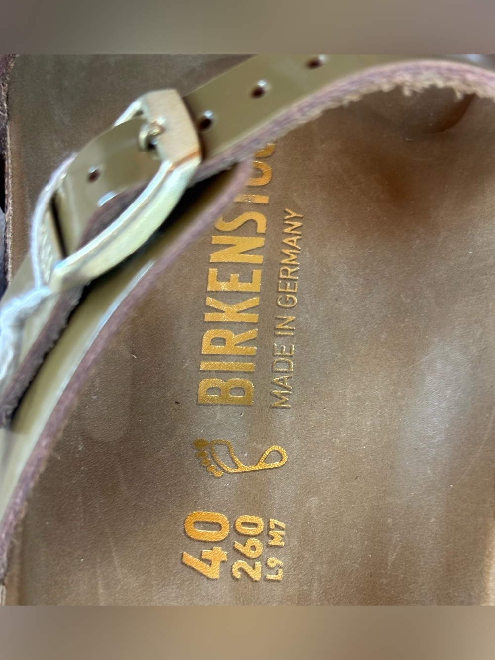 Birkenstock Franca 💅 Oiled Olive Green Leather Sandals Slides 36 40 5 5.5 9 9.5 - Picture 7 of 7